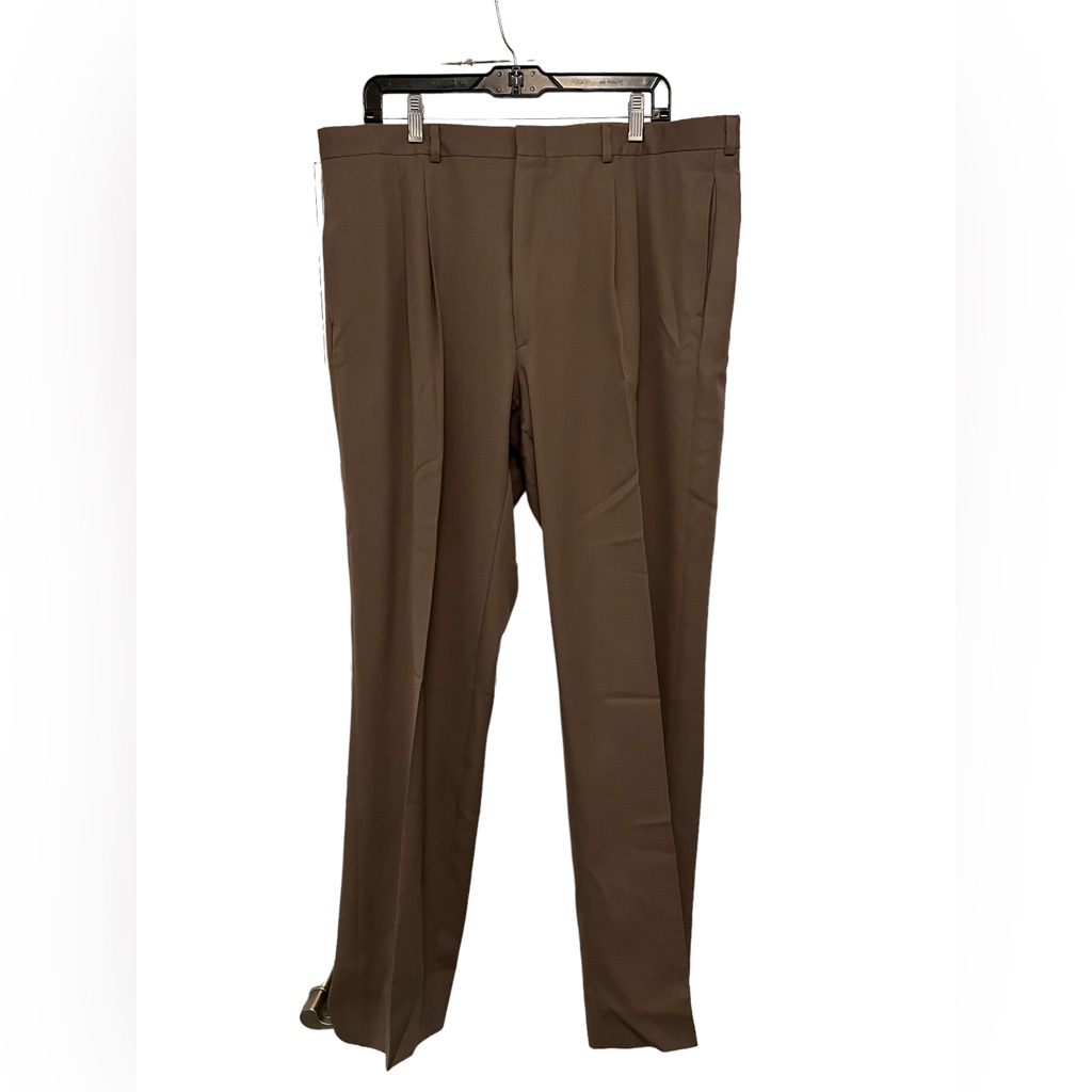 Adolfo Wool Tan Pants Approx Inseam 30.5 Waist 19”